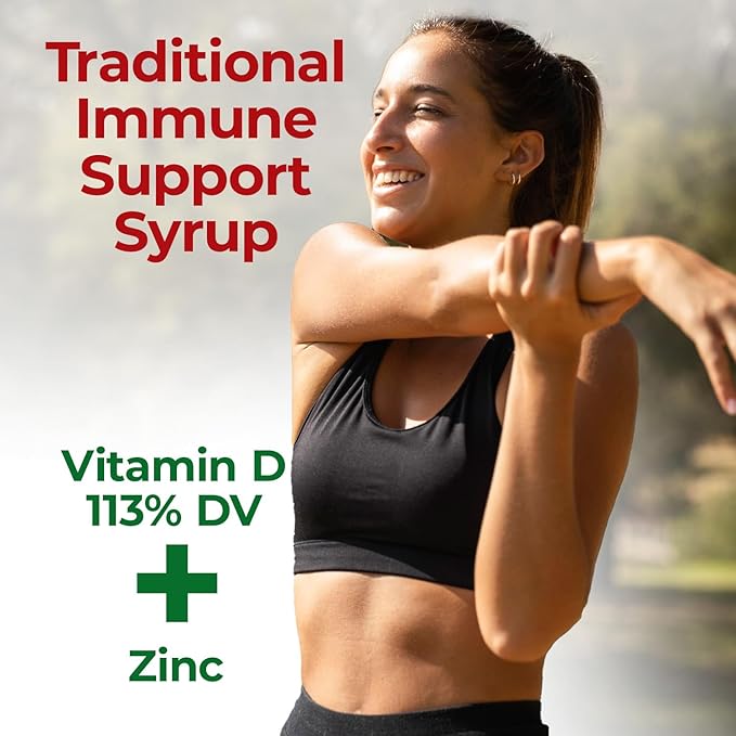 Jarabe Berro y Cebolla Immune Support Syrup with Vitamin D Zinc &amp Natural Herbal Extracts – Eucalyptus Honey Onion Garlic &amp More – Teens &amp Adult Wellness Formula – 8 Fl Oz Each | 2-Pac