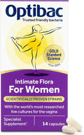 OptiBac for Women | Daily Oral 2.3 Billion Friendly Bacteria Natural Female Supplement for The Intimate Area | Lactobacillus Rhamnosus &amp Lactobacillus Reuteri | One-Two Week Supply | 14 Capsules
