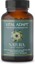 Natura Health Products Vital Adapt Supplement - Daily Nourishing Adaptogenic Tonic for Endocrine Function Support - Featuring Rhodiola Ashwagandha Cordyceps Reishi (60 Capsules)