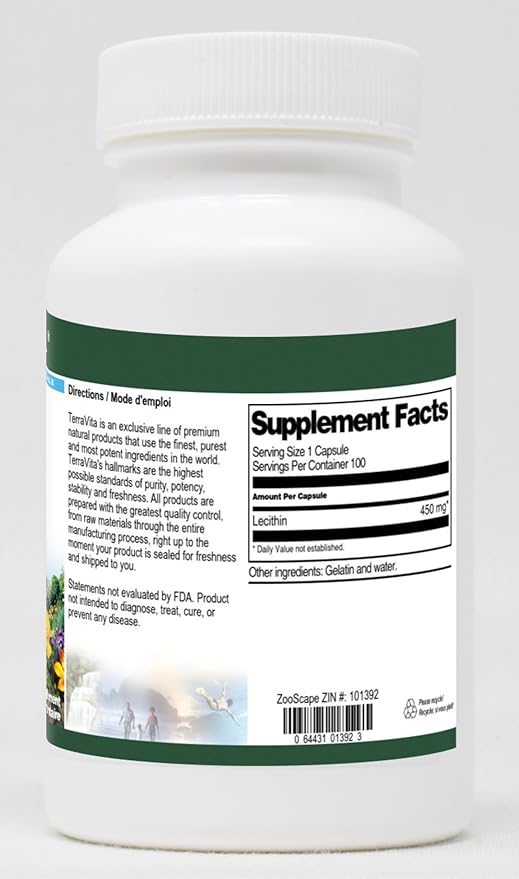 Lecithin - 450 mg (100 Capsules ZIN: 101392) - 2 Pack