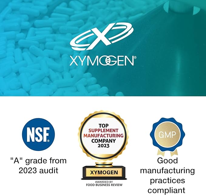 XYMOGEN ProbioMax Daily 100B - Probiotics for Digestive Health Support - Lactobacillus Acidophilus &amp Bifidobacterium Lactis HN019 - Vegetarian Gluten-Free &amp Non-GMO - 30 Capsules