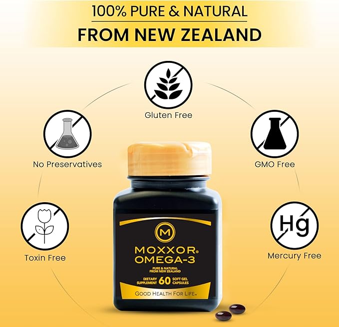 Omega 3 New Zealand Green Lipped Mussel Oil Soft gels for Joint Support and Mobility Heart &amp Immune Support No Fishy Aftertaste 20-Pack1200 Soft gels 2-Soft gels Per Day 600 Day Supply