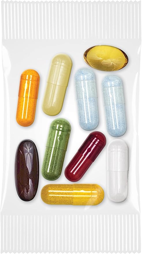 Fresh Start All-in-One Daily Vitamin Pack - Stress &amp Mood Support - Ashwagandha Panax Ginseng Adaptogens B-Complex &amp Super Greens - 30 Day Supply
