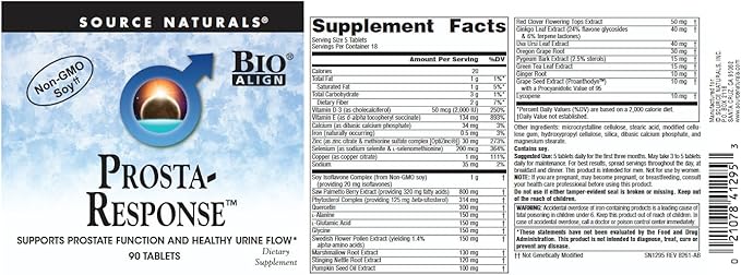 Source Naturals Prosta-Response - Supports Prostate Function and Healthy Urine Flow* - 90 Tablets