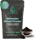 Holistic Bin Raw Himalayan Shilajit Powder - Shilajit Extract (Asphaltum Punjabianum) - No Fillers Rich in Fulvic Acid &amp Trace Minerals - Premium Supplement for Energy &amp Wellness - 25 Serving