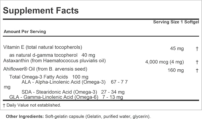 ANDREW LESSMAN Astaxanthin 360 Softgels - 4000 mcg Natural Astaxanthin Powerful Anti-Oxidant Carotenoid. Protection for Eyes Heart Skin and More. No Additives. Easy to Swallow Softgels