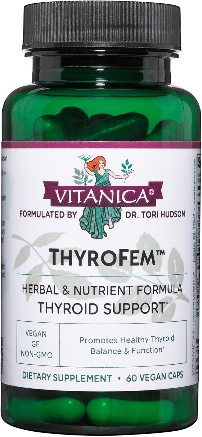 Vitanica ThyroFem Thyroid Gland Support Vegan 60 Capsules