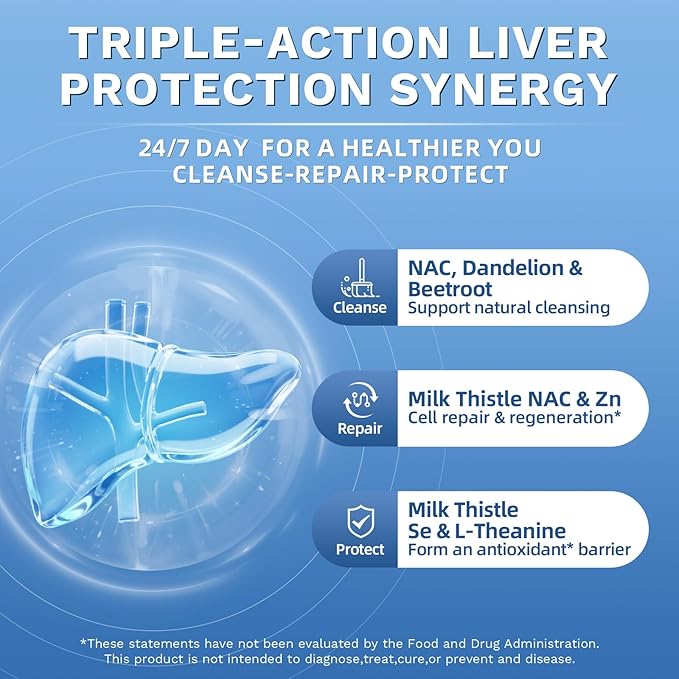 Lukaree NAC Supplement 600mg w/Milk Thistle -Liposomal NAC N-Acetyl-L-Cysteine Liquid Drops w/Selenium for Liver Detox Support Antioxidants Brain Wellness &amp Immune Support* -Ultra-Concentrated -