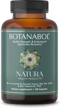 Natura Health Products Botanabol Supplement - Builds Strength &amp Endurance and Optimizes Recovery Time - Featuring Rhaponticum Shilajit Cordyceps Cissus Quadrangularis (100 Capsules)