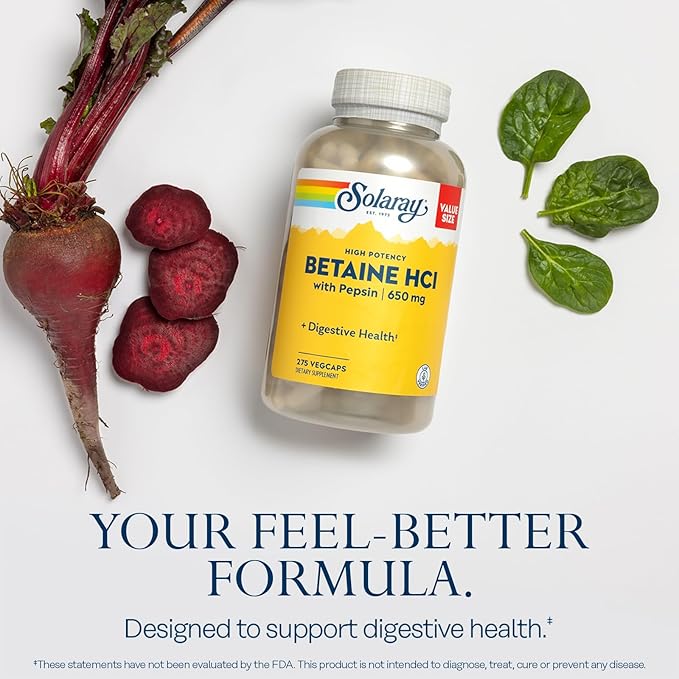 SOLARAY Betaine HCl with Pepsin and Super Digestaway - Digestive Health Bundle