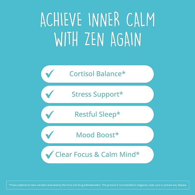 Happy Healthy Hippie Zen Again Cortisol Manager &amp Vaginal Probiotic for Women