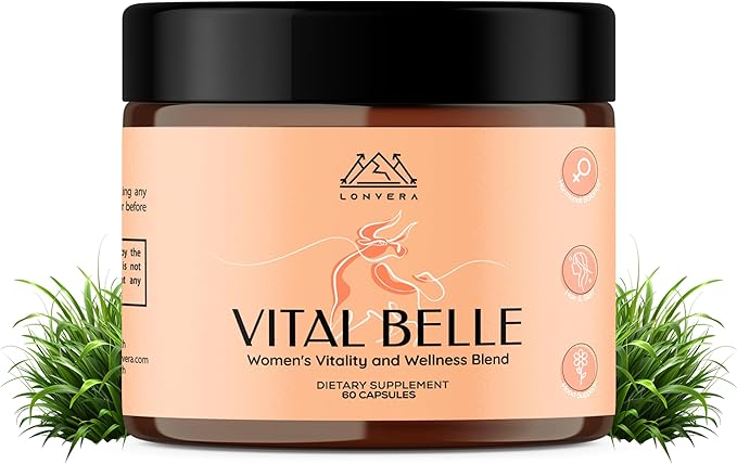 Vital Belle Grass Fed Beef Organ Supplement for Women – Nutrients from Bovine Liver Heart &amp Kidney – Balanced Energy &amp Daily Wellness Support – 60 Grassfed Capsules – Pasture-Raised Organ Ble