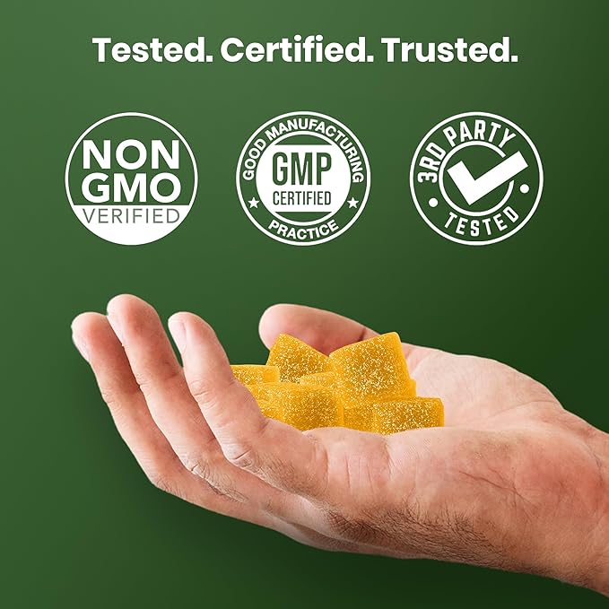 Cured Sea Moss Gummies | Made in America w/Raw Sea Moss Bladderwrack &amp Burdock Root | Potent Seamoss Gummies for Immune Gut &amp Skin Health | 3X Stronger Than Gel | 30 Day Supply