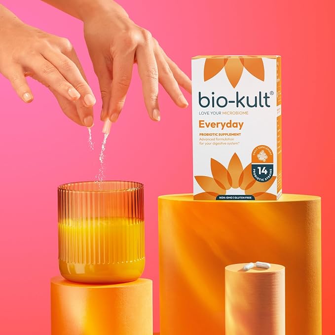 Bio-Kult Gut Health Probiotic Supplement 14 Strains Probiotics for Women &amp Men Immune Support Digestive Health Shelf-Stable Non-GMO and Gluten-Free Capsules 60 Count (Pack of 1)