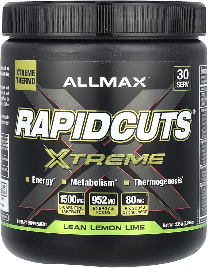 ALLMAX Nutrition Rapidcuts Xtreme Powder Lean Lemon Lime 235G