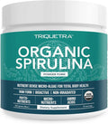 Organic Spirulina Powder – Made with Parry® Spirulina Known for Superior Purity and Nutrient Density – Vegan Farming – Non-Irradiated – Blue-Green Algae Superfood Supplement – 75 Servings – 8 oz