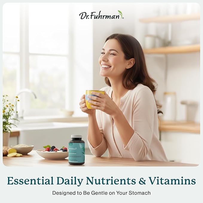 Dr. Fuhrman 2 Month Supply Multivitamin for All + D3 Vitamin for Immune Support | Vegan Formula Womens Multivitamin with B12 &amp Zinc | Whole Food multivitamin with 17 Fruits &amp Veggies