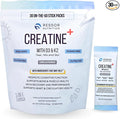 Ressor Creatine Monohydrate Powder for Men and Women 5g Micronized Creatine Travel Packs with Vitamin D3 2400 IU and Vitamin K2 120mcg
