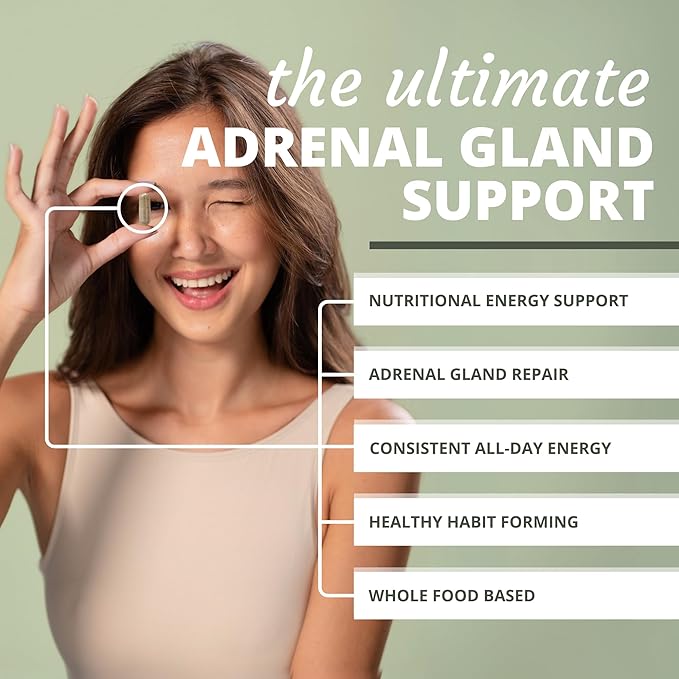 Optimal Health Systems Opti-Adrenal | Adrenal Restore Supplement | Adrenal Powder Glandulars Rhodiola Root &amp 10+ Key Nutrients | 90 Capsules...