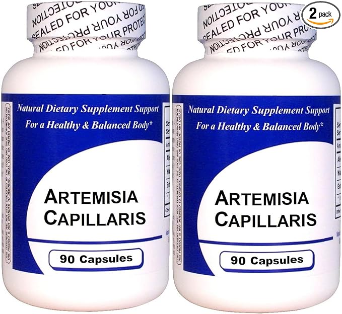 Artemisia Capillaris (90 Capsules)-Concentrated Herbal Extract - Dietary Supplement - 2 Pack