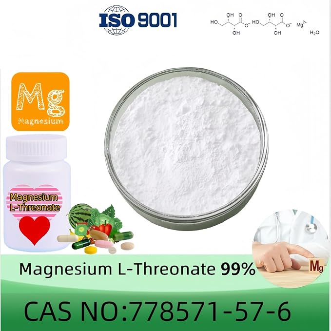 Magnesium L-Threonate Powder Sleep Memory and Cognitive Support – Promotes Brain Health - High Absorption - Most Bioavailable Form of Magnesium - 100 Grams Pure Purity Above 99% Include 1g Scoop