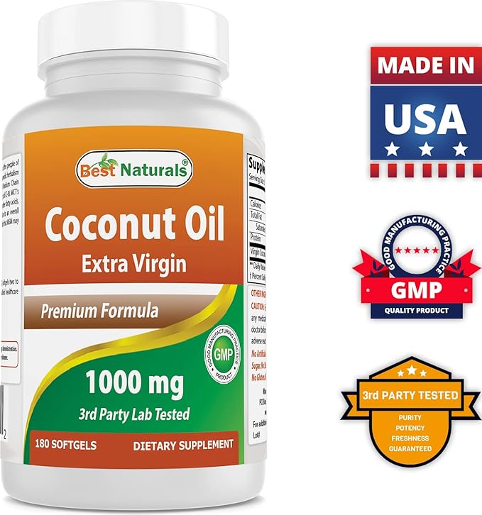 Best Naturals Coconut Oil 1000 mg &amp NAC 600 mg