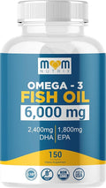 Omega 3 Fish Oil with Maximum EPA DHA - Supports Brain Liver Heart &amp Immunity - Made in The USA - 150 Softgels
