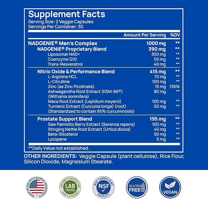 Selerb NAD+ Supplements for Men Set of 2