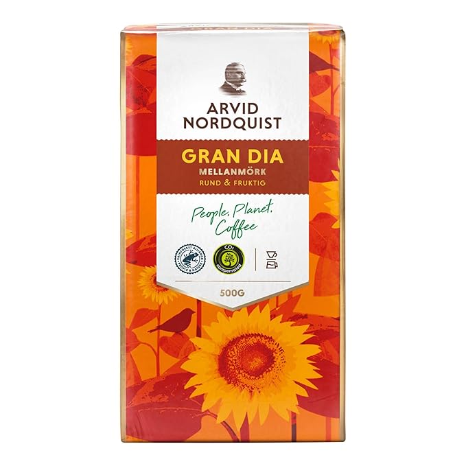 Arvid Nordquist Ground Coffee 17.6oz (Pack of 6 Gran Dia (Medium Roast))