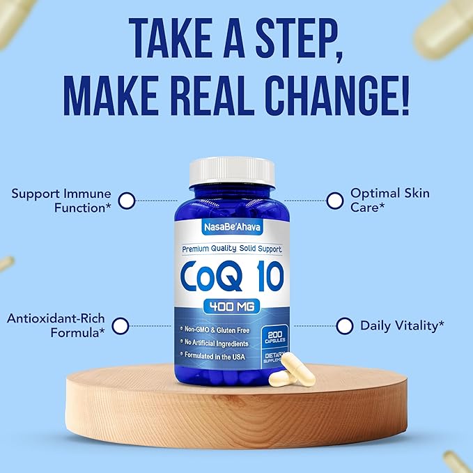 Extra Strength Pterostilbene &amp CoQ10 400mg Bundle | Cognitive Cellular Aging &amp Brain Support Bundle with Pterostilbene and Coenzyme Q10 Supplements