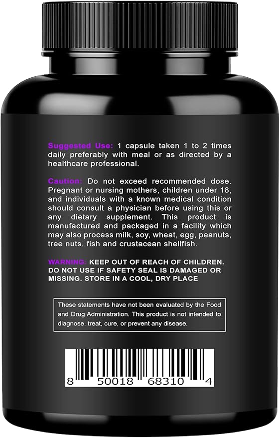 Magnesium Citrate &amp Oxide 500mg Complex Supplement - High Absorption Maximum Strength - Helps Support Bone Density and Strength Muscles Energy and Sleep - 360 Vegan Capsules