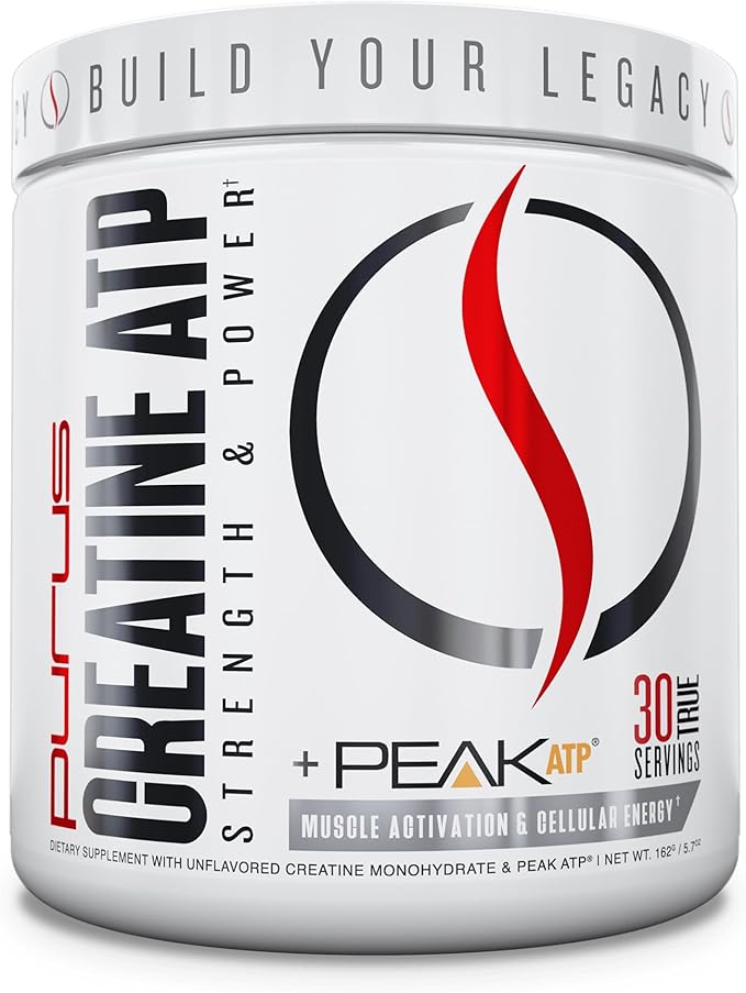 Purus Labs Creatine ATP Peak ATP + Creatine Monohydrate Unflavored - 30 Servings - Muscle Activation &amp Cellular Energy