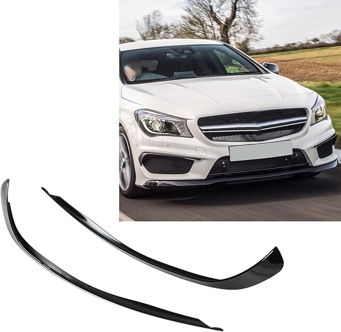Front Side Bumper Spoiler Flap Trim Air Vent Cover Replacement for CLA‑Class C117 X117 AMG Line CLA45