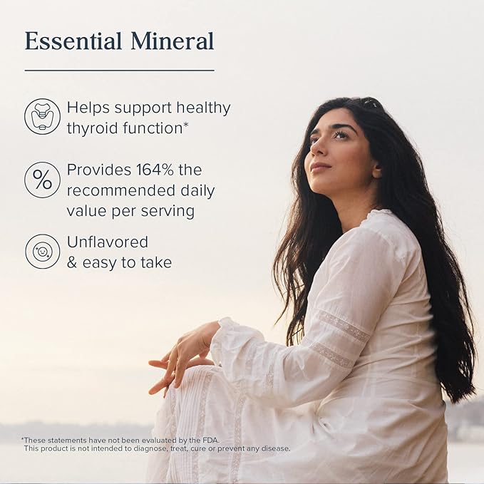 Heritage Store Nascent Colloidal Iodine Drops 246mcg Liquid Supplement with Nascent Iodine from Atlantic Kelp Bioavailable Vegan Approx. 480 Servings 1oz