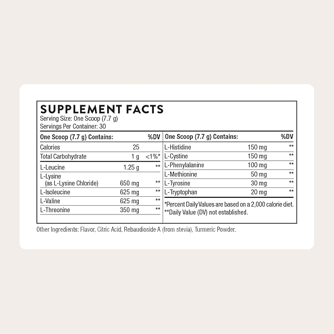THORNE - Amino Complex - Clinically-Validated EAA and BCAA Powder for Pre or Post-Workout - Promotes Lean Muscle Mass &amp Exercise Recovery* - NSF Certified for Sport - 30 Servings - 8.1 Oz - Lemon