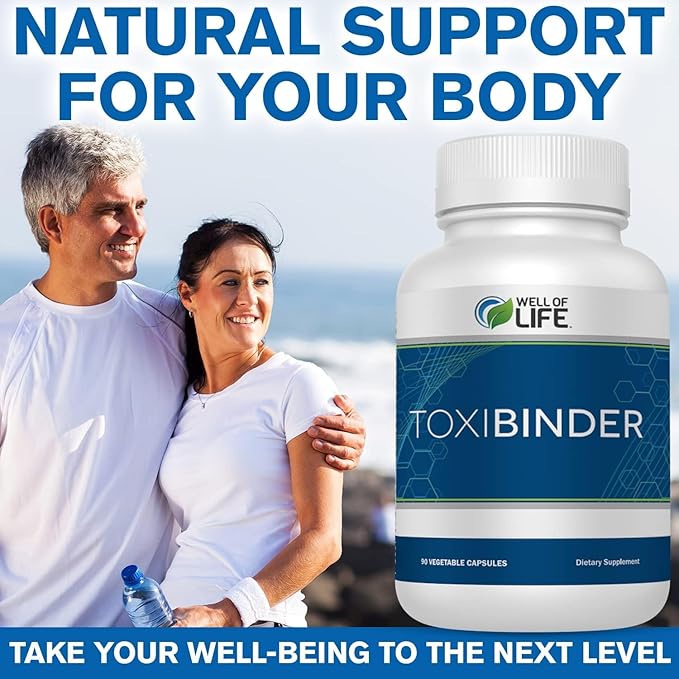 Well of Life Revitalize with Our Detox &amp Repair Complex ToxiBinder 90Vcap Vegan Non-GMO Blend of Humic &amp Fulvic Acids for Enhanced Energy Better Gut &amp Joint Health Hydration and Superi