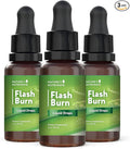 Flash Burn – Natural Plant-Based Liquid Supplement with Maca Grape Seed Green Tea &amp Ginseng – Made in USA Non-GMO Gluten-Free Dairy-Free Vegetarian - 2 Fl Oz (40 mL) 3 Month Supply