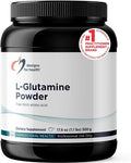 Designs for Health L Glutamine Powder - 3000mg Amino Acids Supplement to Support Muscle Recovery Digestive Immune + Gut Health - Non-GMO + Gluten Free Easy Drink Mix (166 Servings / 500g)