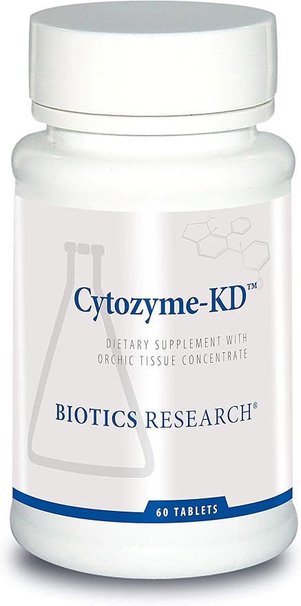 Biotics Research Cytozyme KD Neonatal Kidney Supports Renal Health Heart Health SOD Catalase Potent Antioxidant Activity 60 Tablets