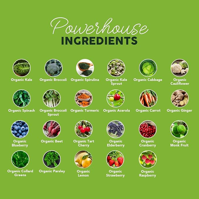 Paleovalley Organic Supergreens - Organic Greens Powder Superfood for Immune Support - Paleo Green Powder Blend - 30 Servings - 23 Superfoods - Gluten Free No Cereal Grasses Soy or Grain