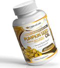 vibraxlabs Pumpkin Seed Oil - 100% Cold Pressed Pure 1000mg Extraction - Best for Hair Growth Younger Looking Skin &amp Face Bladder Control Supplement 60 Softgels