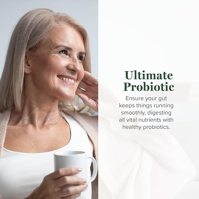 Global Healing Ultimate Probiotic Blend Supplement with Prebiotics and Probiotics for Digestive Health Digestive Tract &amp Immune System Gut Health for Men &amp Women 100 Billion CFU (60 Capsul