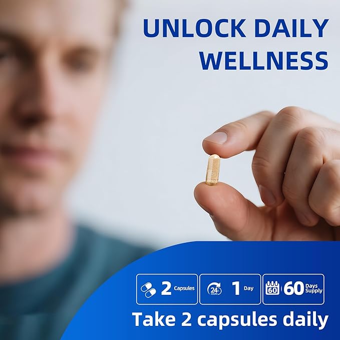 Magnesium Complex Supplement with 10 Forms of Elemental Magnesium 1200 mg per Serving Magnesium Glycinate Citrate Malate &amp Taurate High Absorption Vegan Capsules Non-GMO