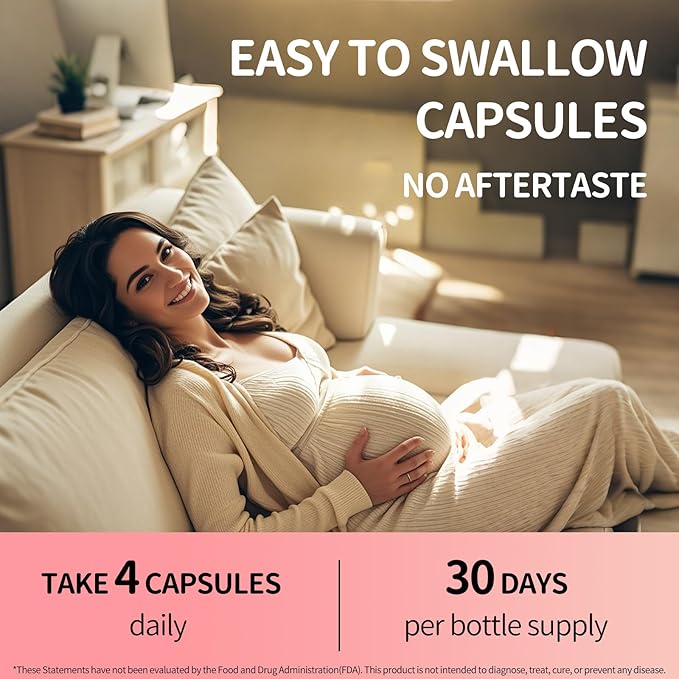Myo-Inositol &amp D-Chiro Inositol (40:1 Ratio) - Total Fertility &amp Reproductive Support for Women - 360 Capsules 90-Day Ultimate Supply