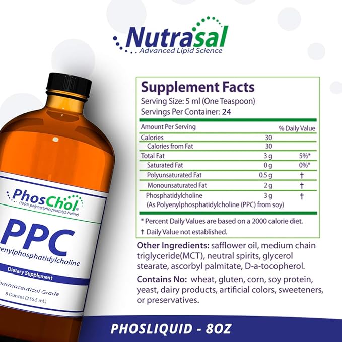 Nutrasal PhosChol Liquid Concentrate 3000mg – 8 oz.