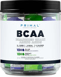Primal BCAA Variety Pack Blue Raspberry + Great Ape Green Apple Flavored (20 Stickpacks) - 7G BCAA per Serving Branched Chain Amino Acids