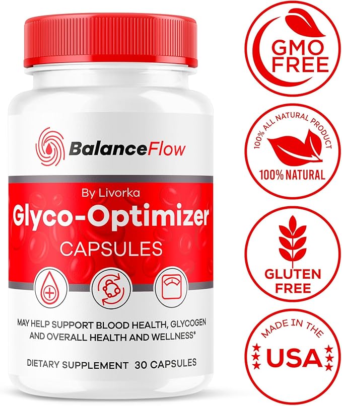 (2 Pack) Balance Flow Glyco Optimizer Balance Flow Balance Flow Glycol Optimizer Supplement BalanceFlow Support Capsules Balance Flow Blood Support Advanced Formula 60 Capsules for 2 Months