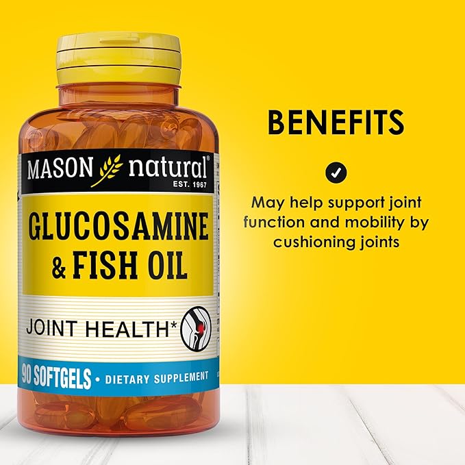 MASON NATURAL Glucosamine Chondroitin &amp Daily Multi Vitamin Bundle with DHA Omega-3 Iron B-Complex &amp Calcium – May Support Joint and Immune Health