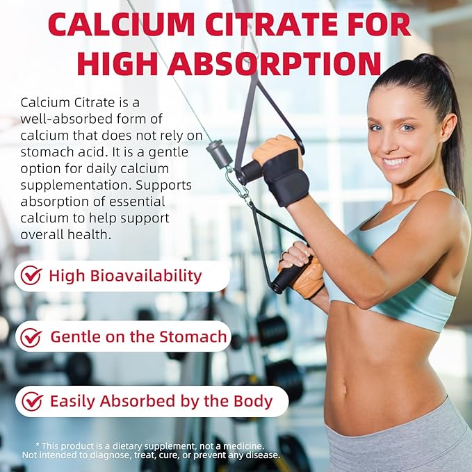 Calcium Citrate Gummies 1200mg Chewable Calcium Supplement for Women &amp Men Supports Bone Muscle &amp Immune Health Sugar-Free Non-GMO Gluten-Free Natural Raspberry Flavor 120 Count