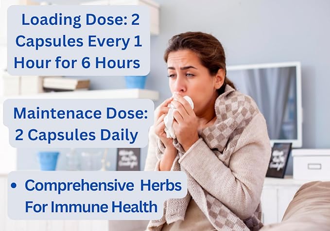 ImmunoBoost - Fast-Acting Immune Support Upper Respiratory Comfort Inflammatory Balance - 60 Vegetarian Capsules